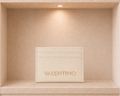 Valentino Bags Multi-Slot Slimline Credit Card Holder - Pebbled Cream Gold - VALEN-0017-CREAM