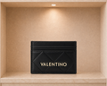 Valentino Bags Multi-Slot Slimline Credit Card Holder - Smooth Black Gold - VALEN-0017-SMOOTH-BLACK