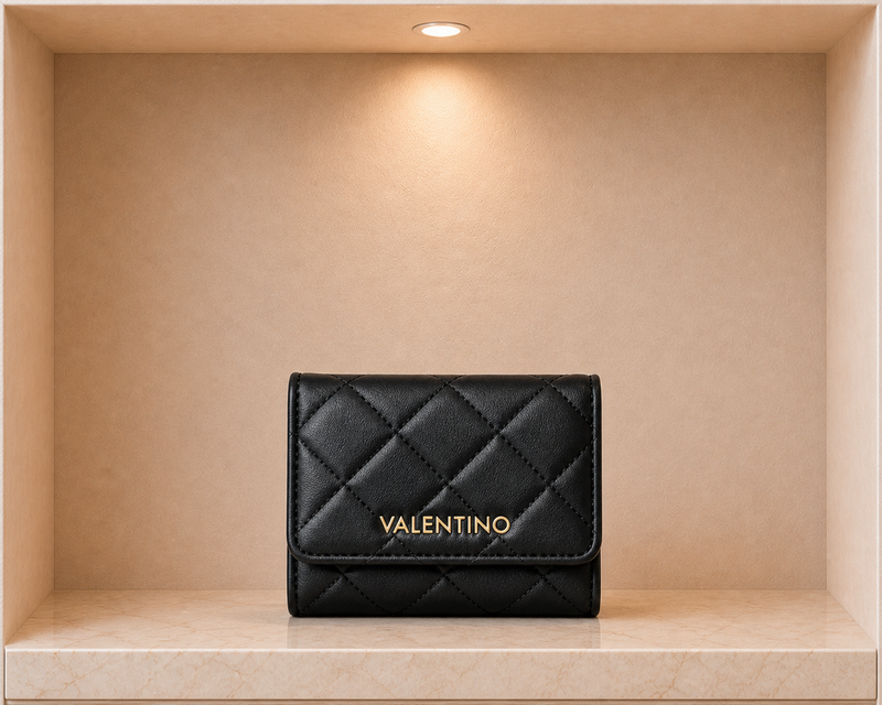 Valentino Bags Ocarina Quilted Trifold Wallet