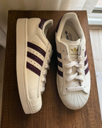 adidas Originals Superstar II Shoes - Off White Maroon - image 2