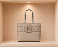 Armani Exchange Belted Monogram Plate Tote Bag - image 1