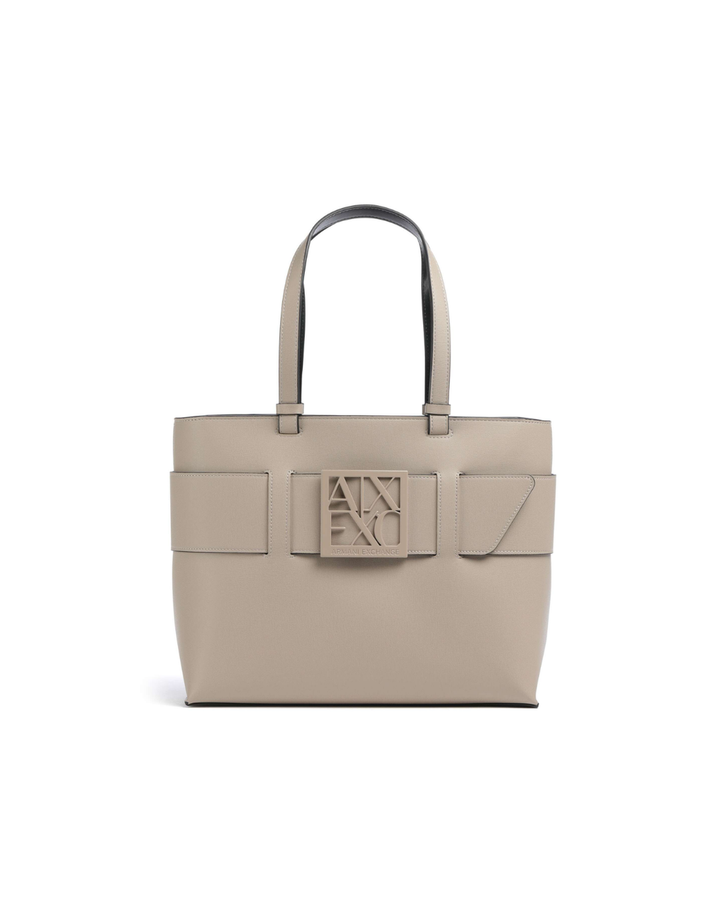 Armani Exchange Belted Monogram Plate Tote Bag - image 2