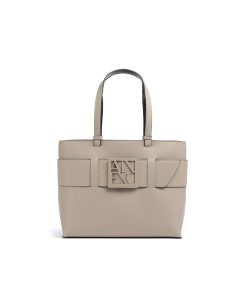 Armani Exchange Belted Monogram Plate Tote Bag - image 2