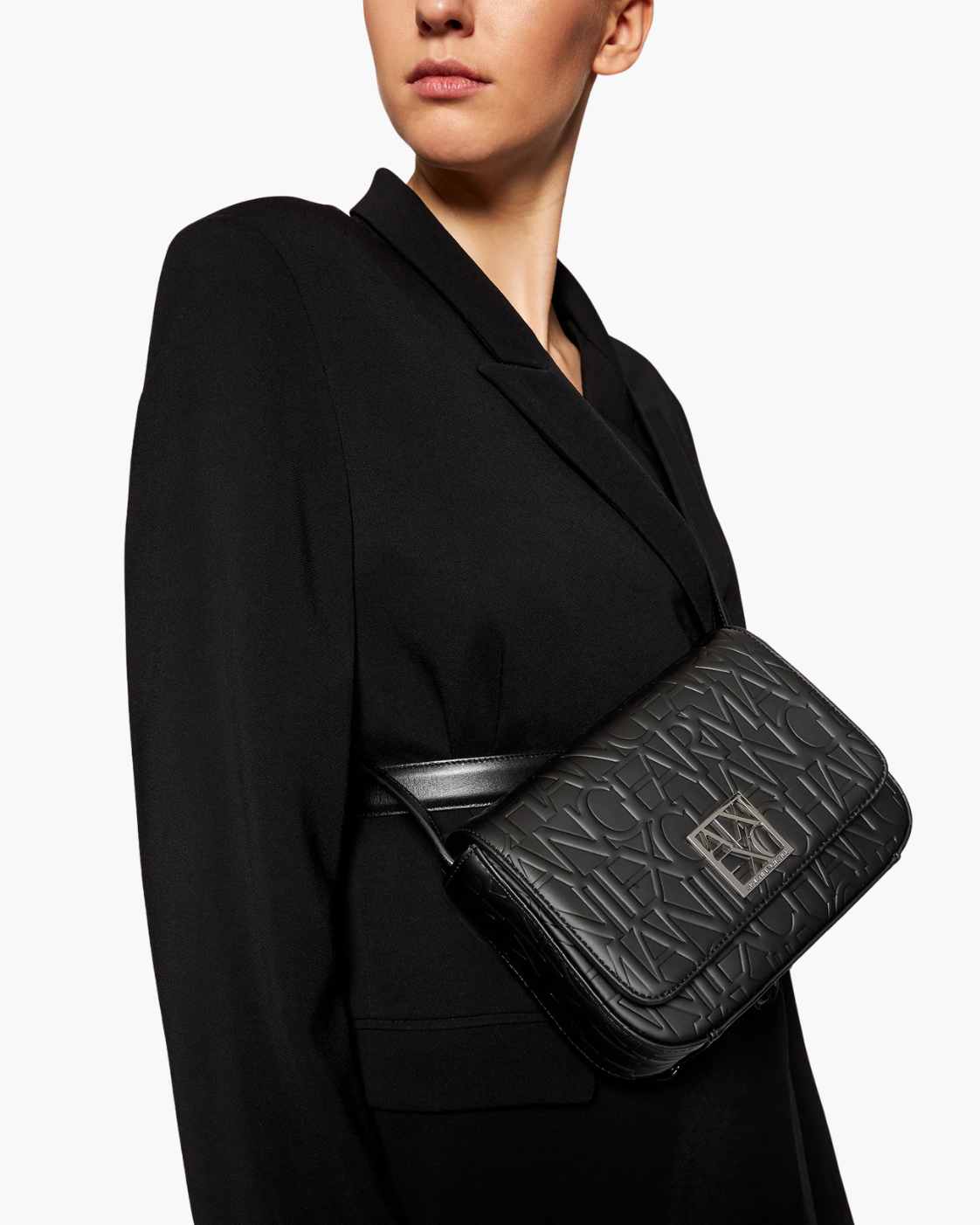 Armani Exchange Embossed Logo Flap Crossbody Bag - image 5