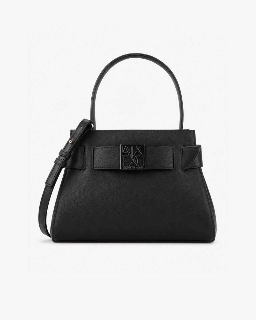 Armani Exchange Susy Medium Top-Handle Satchel Bag - Black - image 1