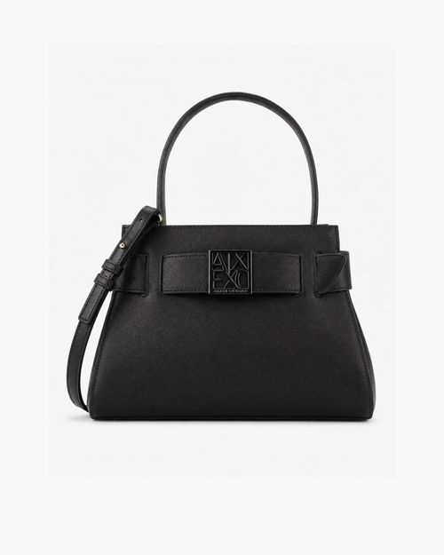 Armani Exchange Susy Medium Top-Handle Satchel Bag - Black - image 1