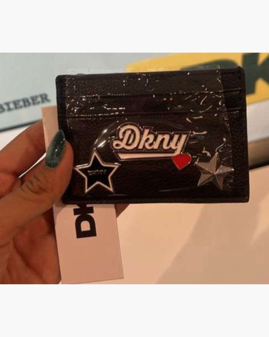 DKNY Etta Varsity Badge Multi-Slot Card Case