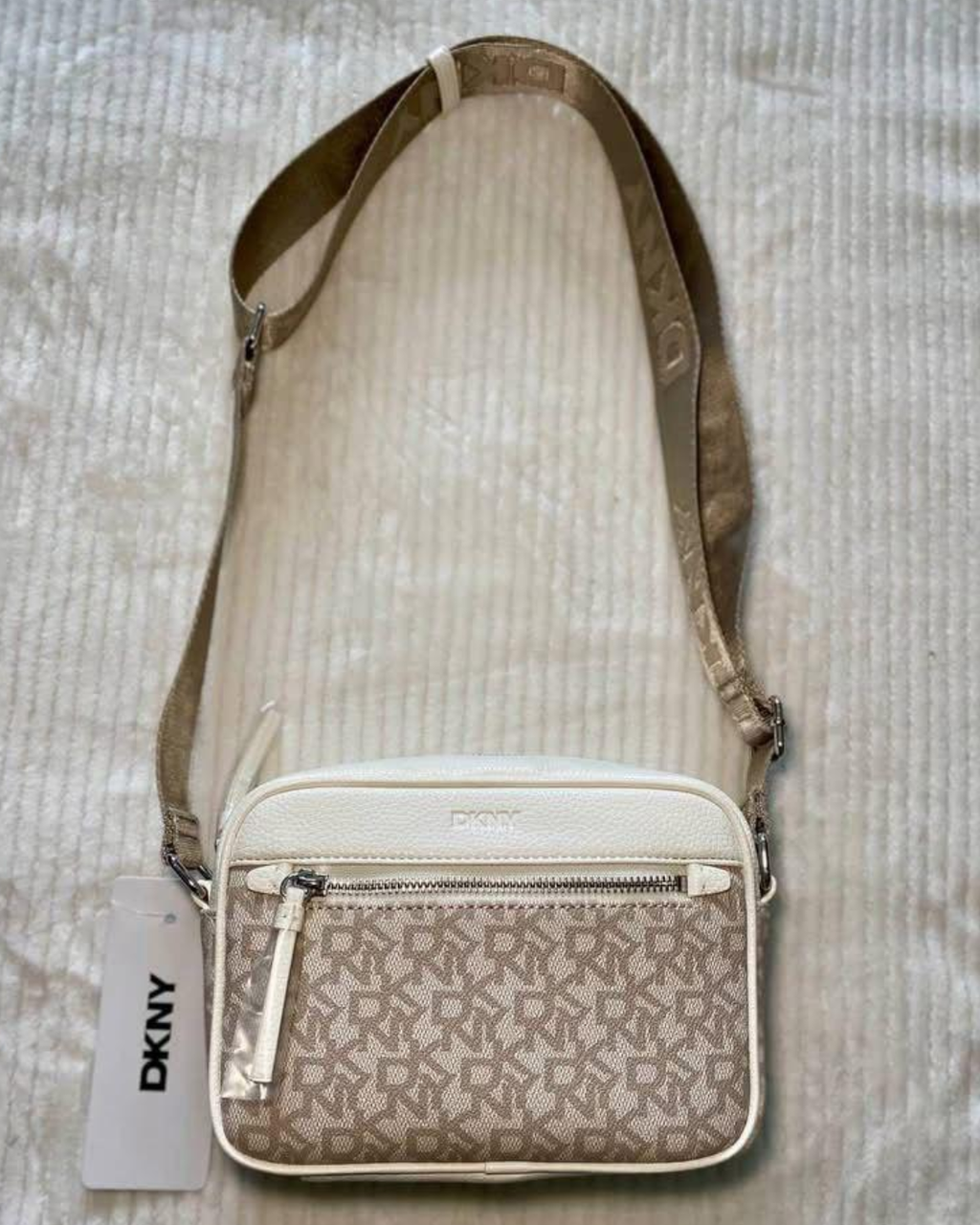 DKNY Kaya Monogram Crossbody Bag - Beige monogram - image 2