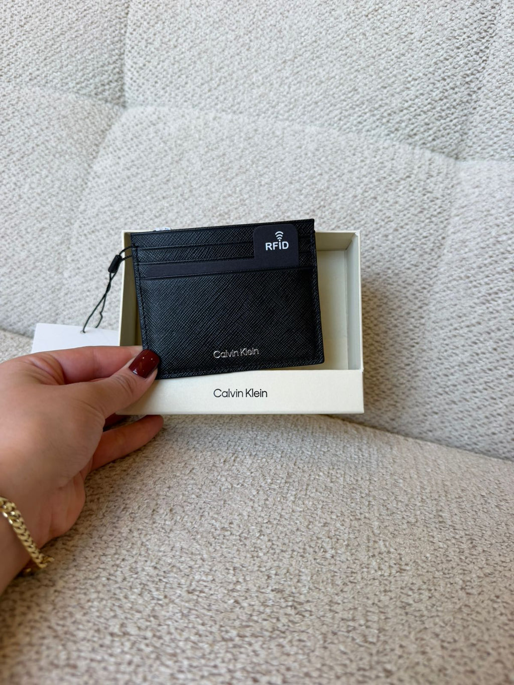 Calvin Klein Refined Saffiano Card Holder