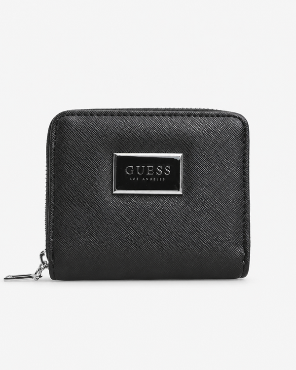 GUESS Abree Saffiano Small Zip-Around Wallet