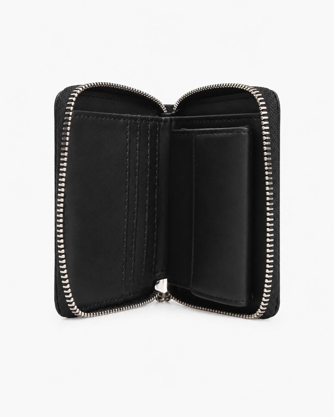 GUESS Abree Saffiano Small Zip-Around Wallet - Black - image 3
