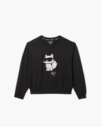 Karl Lagerfeld Choupette Bouclé Patch Sweatshirt - image 1