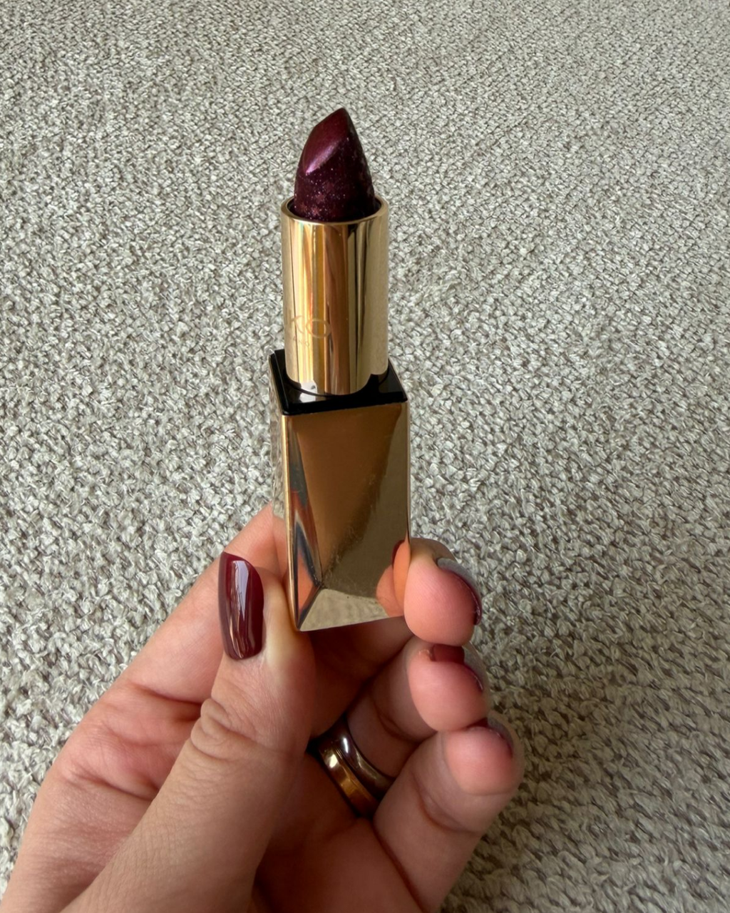 Kiko Milano Holiday Gems Diamond Dust Lipstick - 05 Red Shimmer - image 3