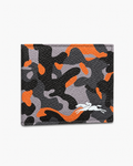 Longchamp Grained Leather Camouflage Bifold Wallet - Orange camo - image 1