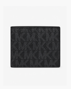 Michael Kors Jet Set Signature Slim Billfold Men's Wallet - Black / Grey signature - image 2