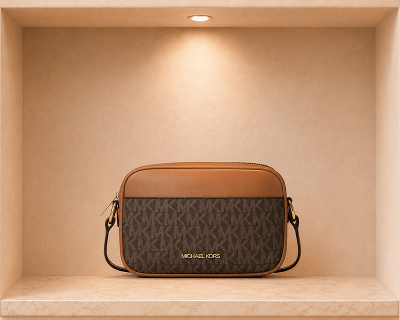 Michael Kors Jet Set Small Signature Logo Crossbody Bag