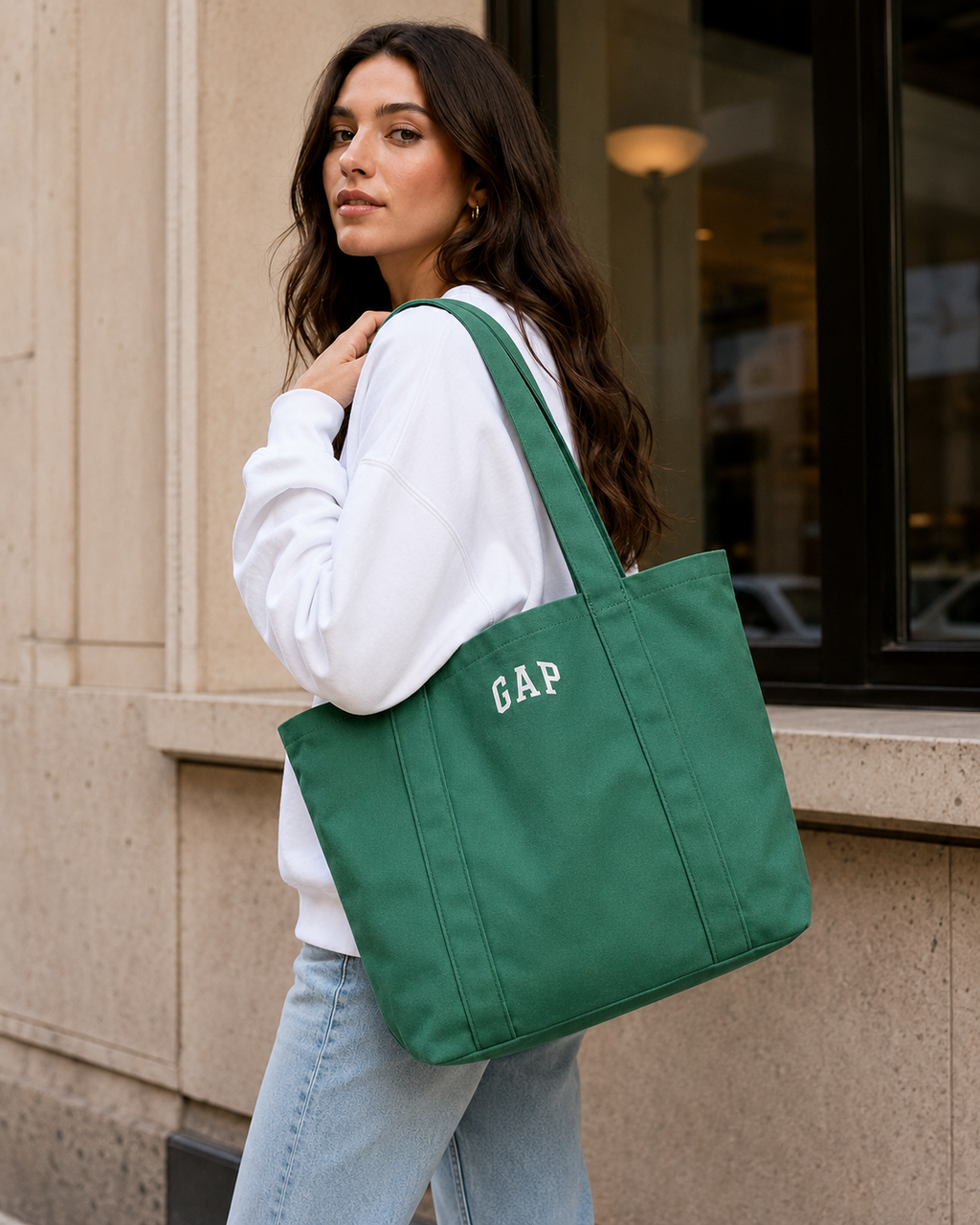 Mini Gap Logo Tote Bag - Algae Green - image 5
