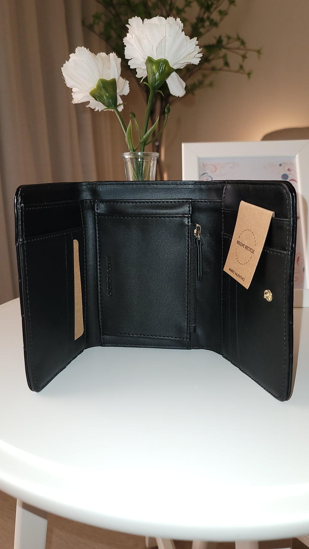 Valentino Bags Ocarina Quilted Trifold Wallet