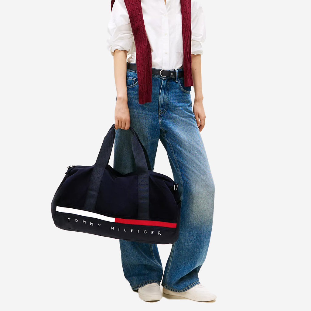 Tommy Flag Stripe Logo Duffle