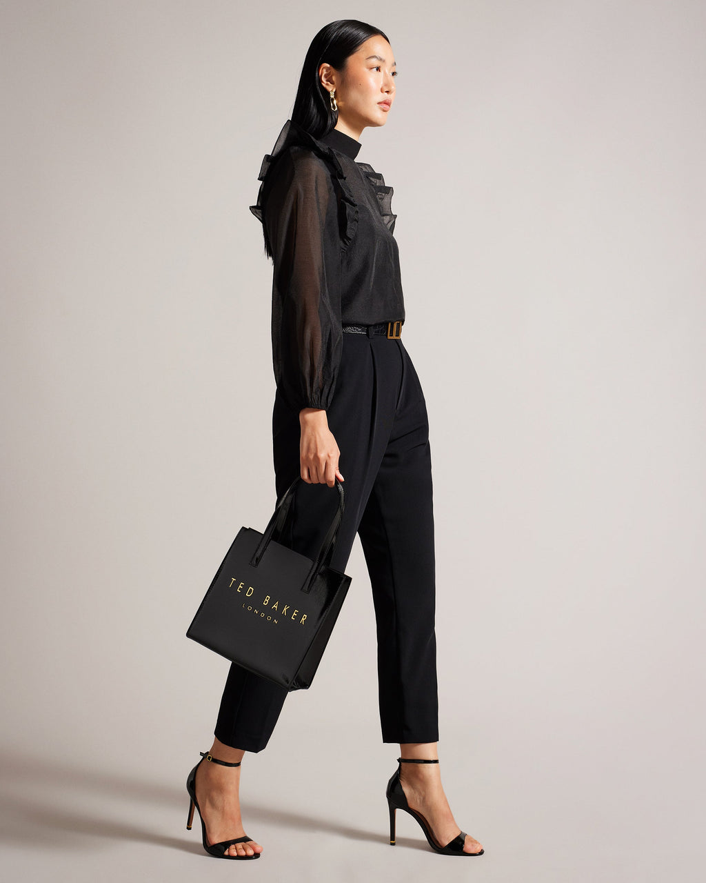 Ted Baker Crinkle Small Faux Leather Icon Tote Bag