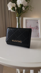 Valentino Bags Ocarina Quilted Trifold Wallet