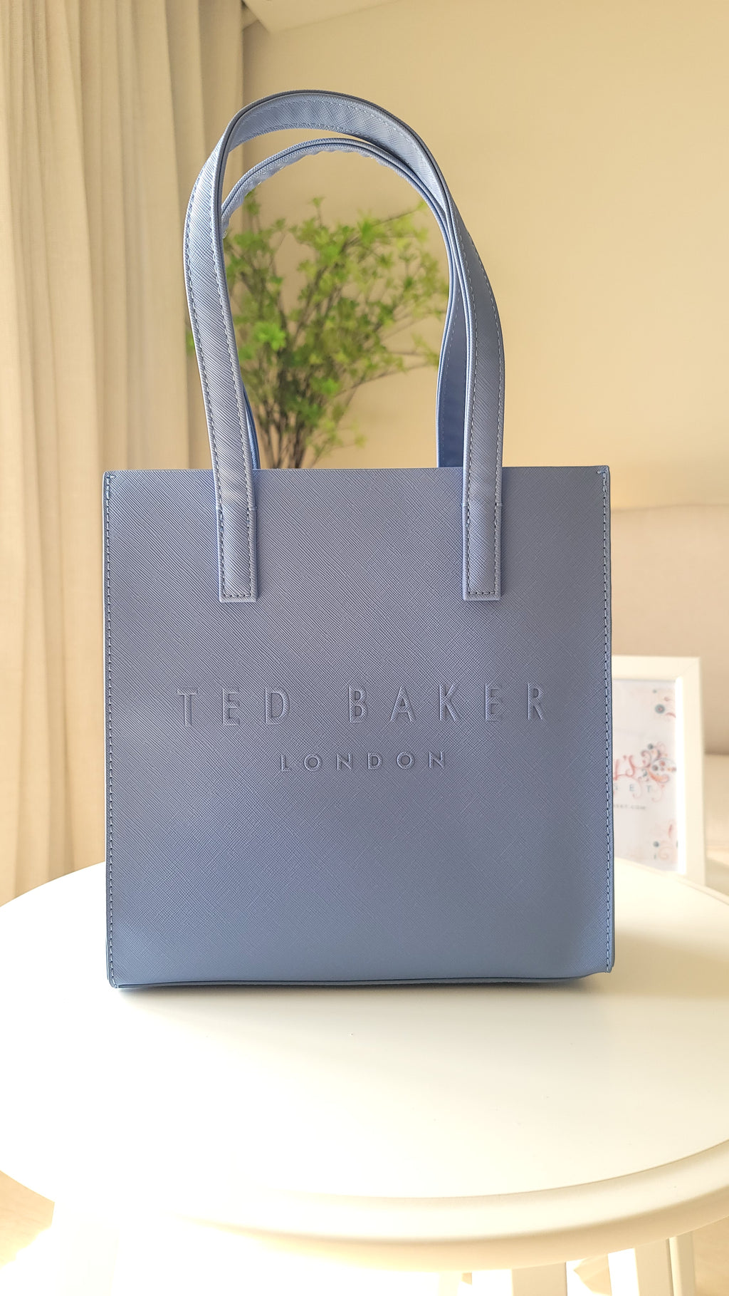 Ted Baker London Structured Small Tote Bag – Powder Blue