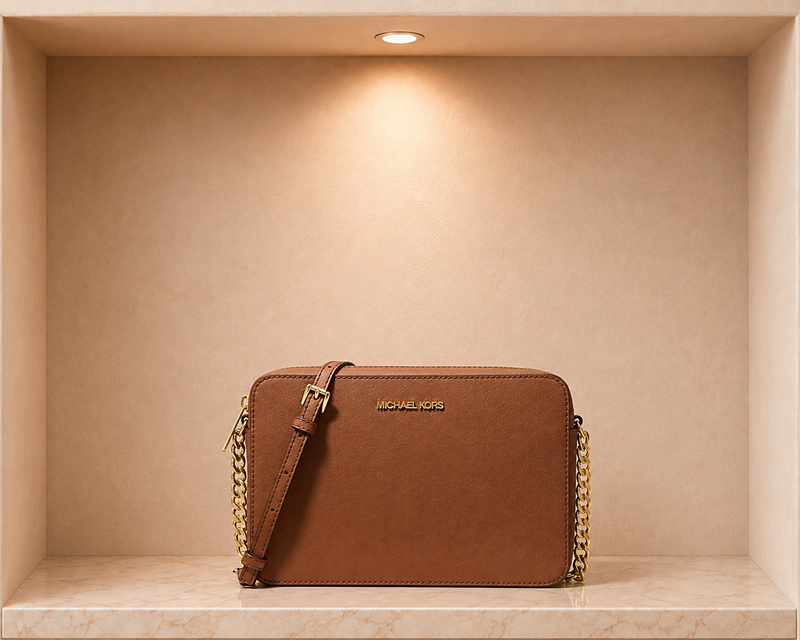 Michael Kors Jet Set Large Saffiano Leather Crossbody Bag