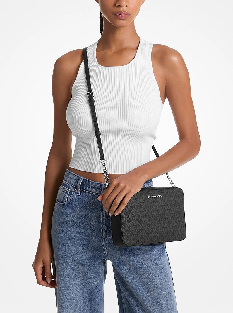 Michael Kors Jet Set Large Logo Crossbody Bag