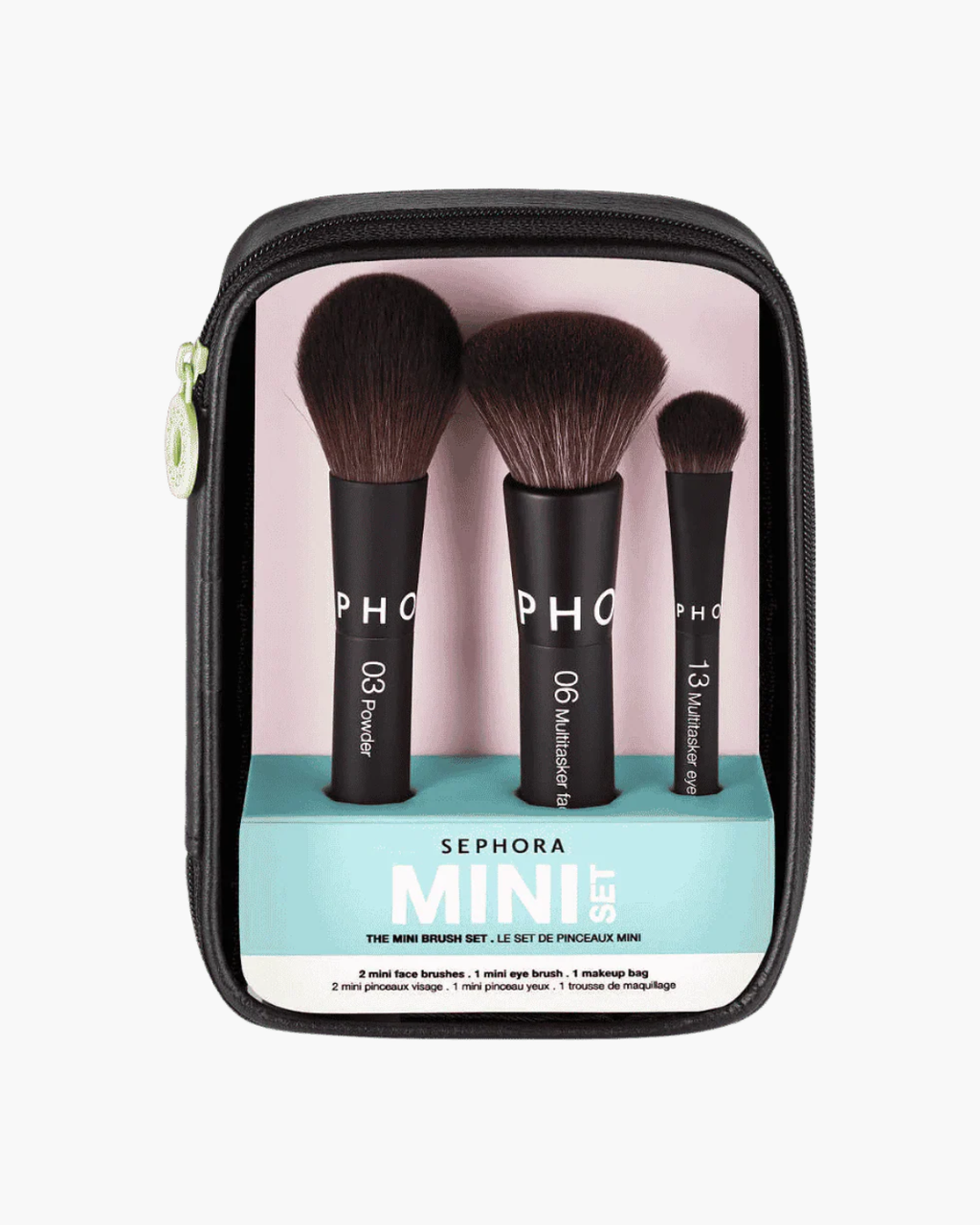 Sephora Collection Mini Face and Eye Brush Set - Travel size / Matte Black - image 1