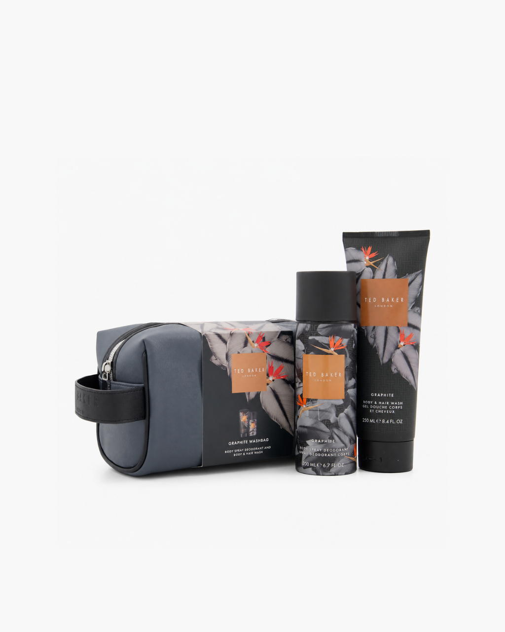 Ted Baker Fusion Graphite Washbag Gift Set - image 1