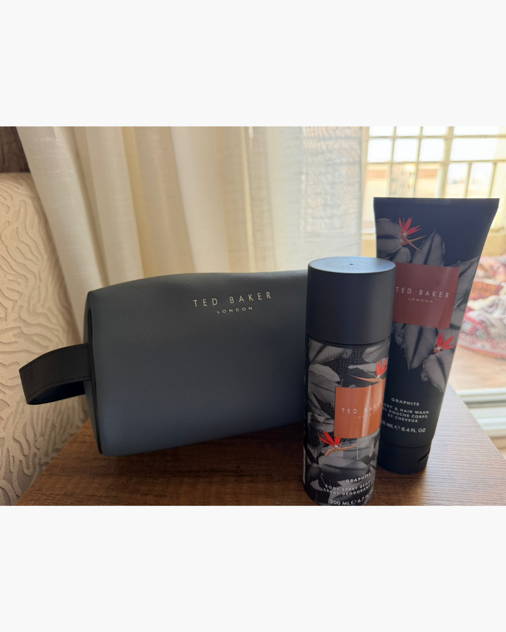 Ted Baker Fusion Graphite Washbag Gift Set - image 2