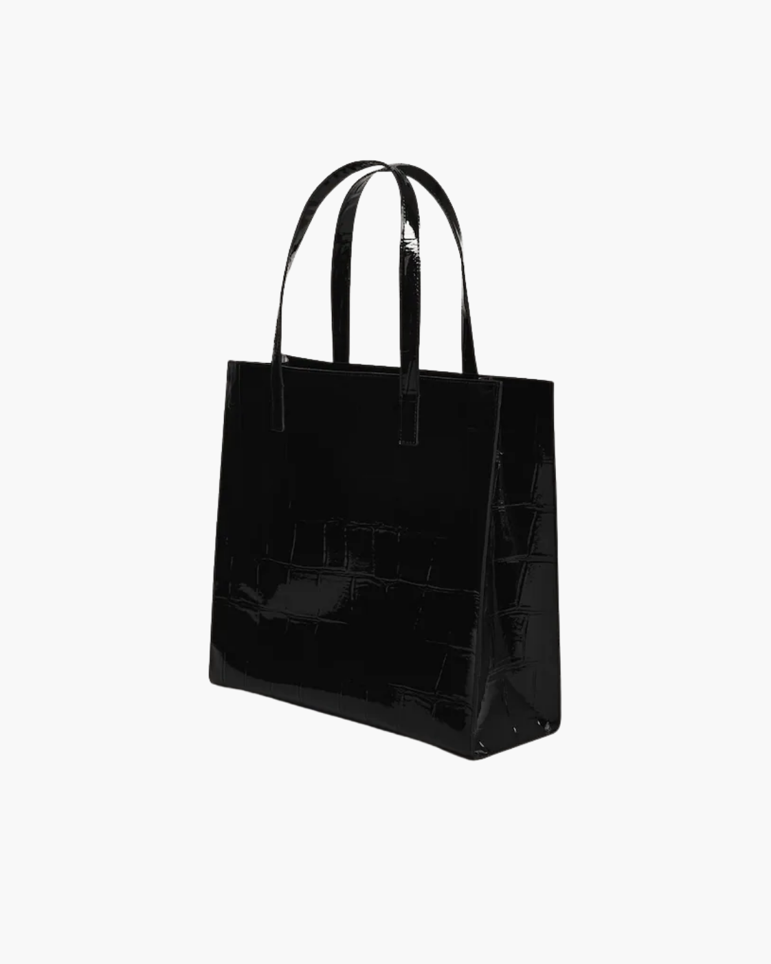 Ted Baker VANNDA Patent Croc Texture Large Icon Tote Bag - image 3