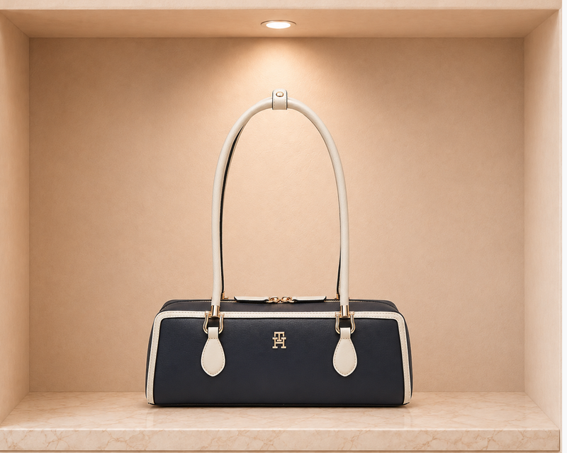 Tommy Hilfiger Colour-Blocked Rectangular Shoulder Bag