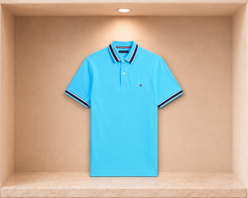 Tommy Hilfiger Regular Fit Tipped Wicking Polo Shirt