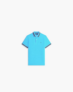 Tommy Hilfiger Regular Fit Tipped Wicking Polo Shirt - Blue Crush - image 2