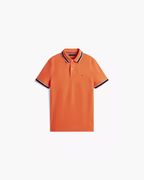 Tommy Hilfiger Regular Fit Tipped Wicking Polo Shirt - Brilliant Orange - image 2