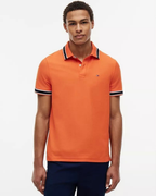 Tommy Hilfiger Regular Fit Tipped Wicking Polo Shirt - Brilliant Orange - image 3