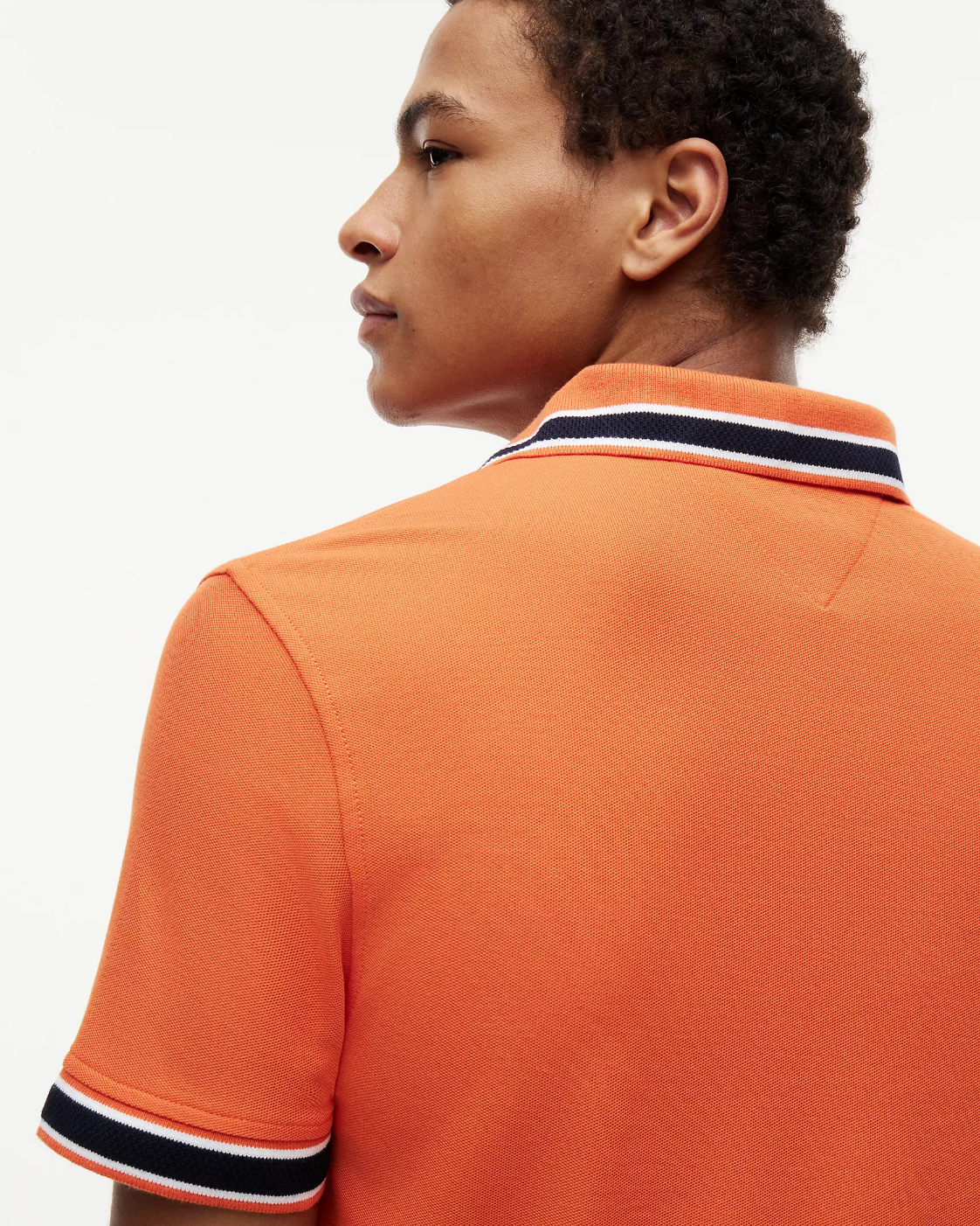 Tommy Hilfiger Regular Fit Tipped Wicking Polo Shirt - Brilliant Orange - image 5