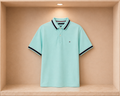 Tommy Hilfiger Regular Fit Tipped Wicking Polo Shirt - Light Jade Green Heather - image 1