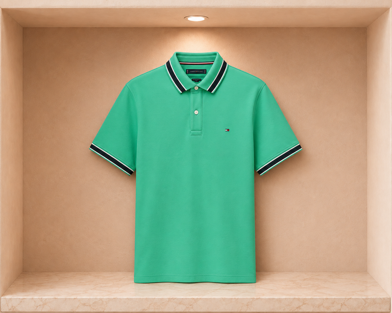 Tommy Hilfiger Regular Fit Tipped Wicking Polo Shirt