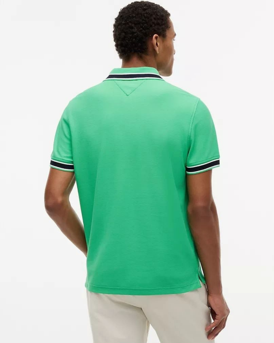Tommy Hilfiger Regular Fit Tipped Wicking Polo Shirt - Lush Green - image 5