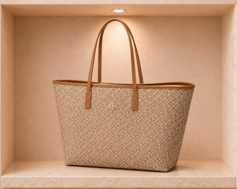 Tommy Hilfiger TH Monoplay Textured Tote Bag