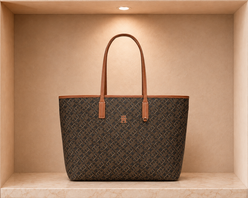 Tommy Hilfiger TH Monoplay Textured Tote Bag