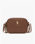 U.S. Polo Assn. Classic Zip Crossbody Bag - Taupe / Gold hardware - image 1