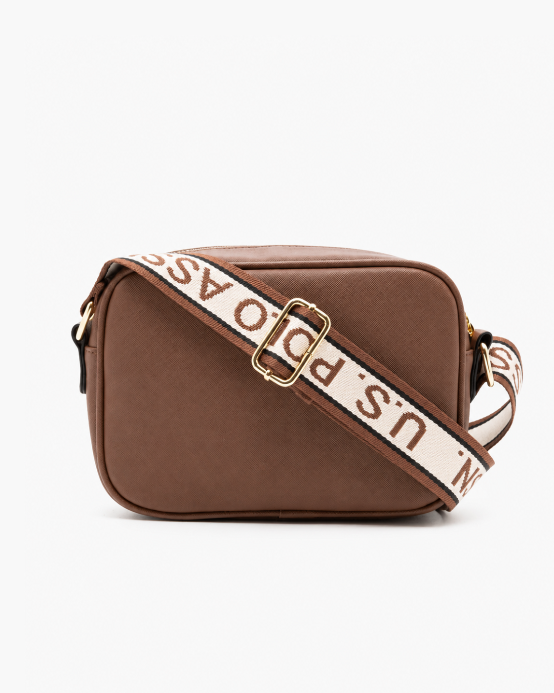 U.S. Polo Assn. Classic Zip Crossbody Bag - Taupe / Gold hardware - image 2