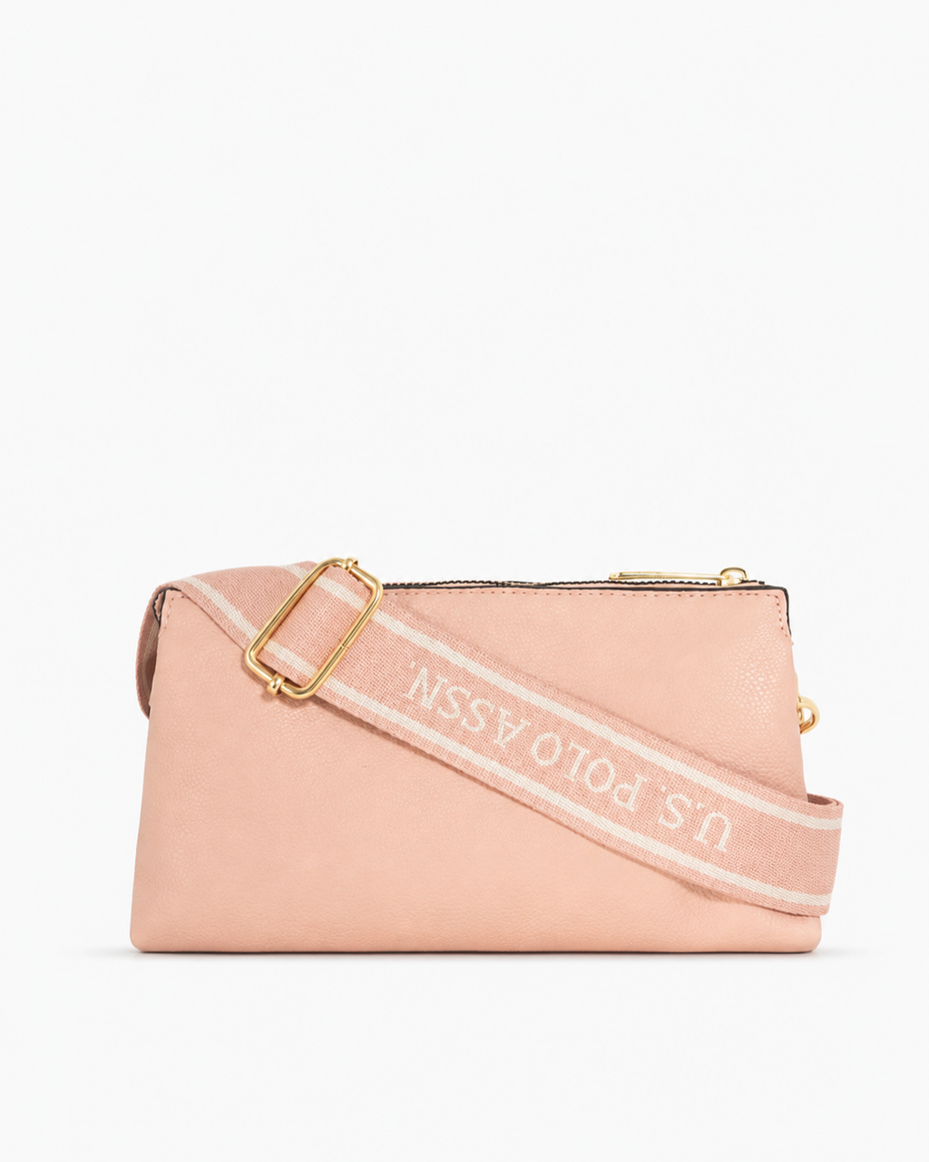 U.S. Polo Assn. Top Zip Mini Crossbody Pouch Bag - Blush Pink - image 3