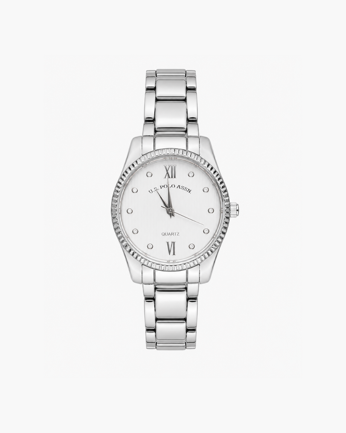 U.S. Polo Assn. Women's Silver-Tone Watch and Layering Bracelet 4-Piece Gift Set - Silver-tone set - image 1