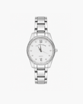 U.S. Polo Assn. Women's Silver-Tone Watch and Layering Bracelet 4-Piece Gift Set - Silver-tone set - image 1