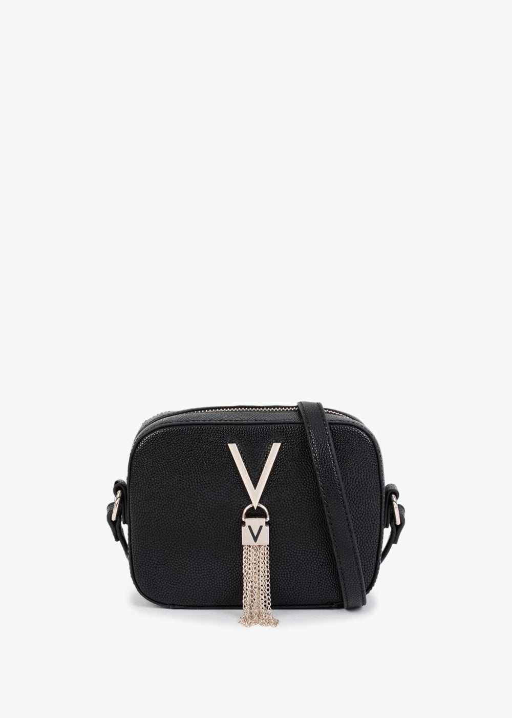 VALENTINO Divina Black Pebbled Bag