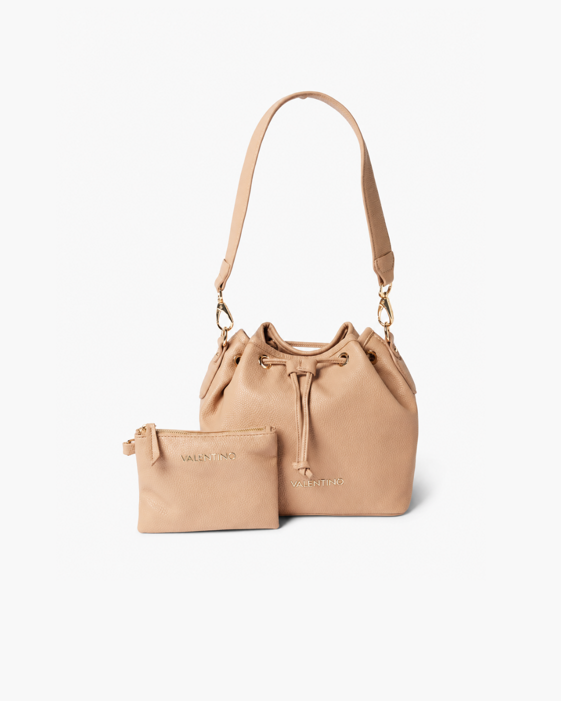 Valentino Bags Brixton Drawstring Bucket Bag Set - BEIGE - image 1